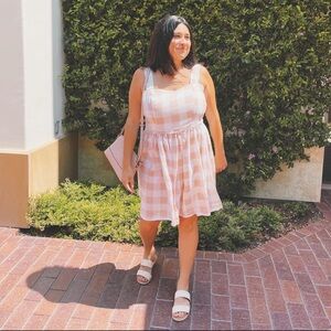 Handmade - Gingham sweetheart neckline dress